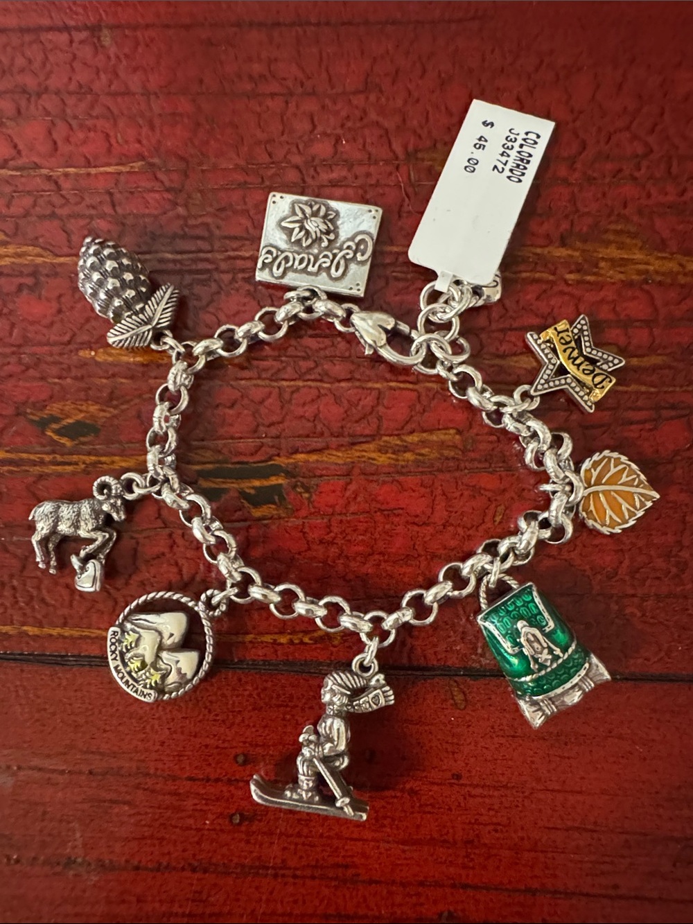 A Brighton Collectible Colorado Charm Bracelet